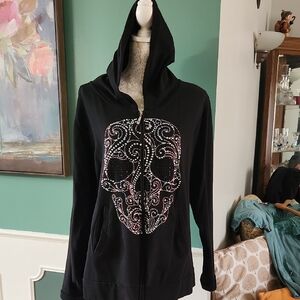 From Los Angeles Skull Zip-up Hoodie